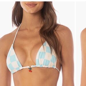 NWT MAAJI Royal Game Balmy Sliding Triangle Bikini Top Medium